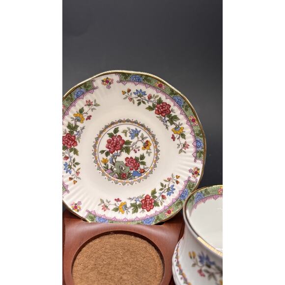 ￼Vintage Rosina Queens Bone China, Demitasse Teacup Cup Saucer Flowers Of Amaran - Picture 3 of 16